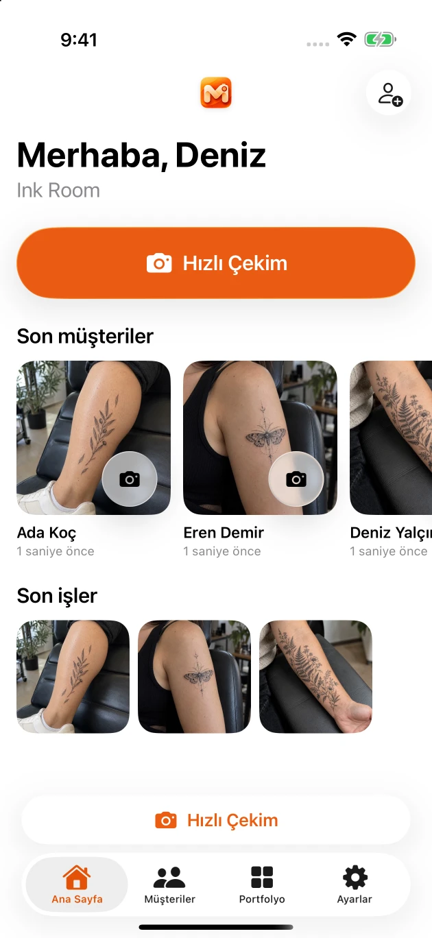 Dövmeci — Gerçek uygulama · Yapay zekâyla oluşturulmuş örnek içerik